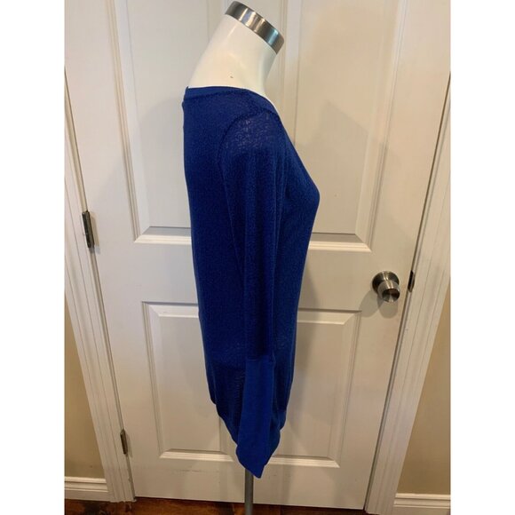 Nike Blue Thin Speckled Long Sleeve Athletic Top, Size Large - Picture 2 of 5